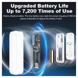 Door Chime, Satisure Wireless Door Open Contact Sensor Alarm Chime with 600 FT Range 58 Chimes 5 Volume Levels LED Indicators, Door Ringer Alert for Business/Store/Home/Office When Entering