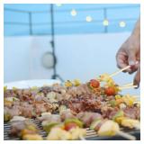 Bamboo Smores Sticks (50 Pcs), 17.5" Marshmallow Roasting Sticks for Fire Pit, 5mm Heavy Duty Wooden Skewers for Smore Hot Dog Barbecue Thick Sticks for Campfire Grilling Camping Bonfire