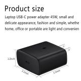 YZHENUAN 45W USB-C Super Fast Charging Wall Charger and 5Ft USB-C Cable for Samsung Chromebook XE513C24 XE510C24 XE350XBA XE525QBB XE520QAB, (DZ65200225)