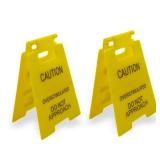 Caution Overstimulated Desk Sign - Overstimulated Do Not Approach Sign Ideal Gift For Office Cubicle, Humorous Mini Signage,Novelty Decor For Lively Workspaces(2)