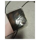 SARLA Invisible Wire Hair Extensions with 3 Clips Synthetic Wavy Curly Hairpiece Adjustable Transparent Headband for Women 16 Inch Dark Brown/Golden Blonde Highlights