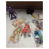 Toysvill Inspired by Five Nights at Freddy Game Action Figures Collection Toys (FNAF) Toy, Set 6 pcs, Height 6in [Nightmare Foxy, Freddy, Bonnie, Fazbear, Chica and Human Security] with Masks