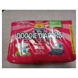 Bodhi Dog Disposable Female Dog Diapers - Super Absorbent Dog Diapers for Female Heat Cycle - Adjustable Fit Pee Wraps for Potty Training, Moisture Control & Wetness Indicator - Large (20 Count)