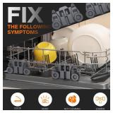 W10195417 Upgraded 4 Pack Dishwasher Replacement Wheels - Lower Rack Wheels Compatible with Whirlpool, GE, Kenmore - Replaces AP4538395, PS2579553,WPW10195417, AH2579553, EA2579553