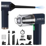 CungCi Car Vacuum Handheld Vacuum Portable Cordless, 18000Pa 5 in 1, 100W Brushless Motor, High Power Vacuum Cleaner with Window Breaker Hammer, LED Light, Multi-Nozzles for Car, Home, Pet, Office