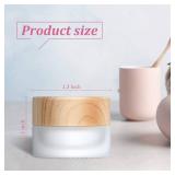 Geiserailie 30 Pieces Glass Cosmetic Containers Empty Sample Jars with Leak Proof Lids Makeup Sample Containers for Lotion Cream Cosmetic (5 Gram)