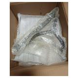 RattanView 1 Pcs Metal Martini Table Black Small Round Drink Table12.5 x 12.5 x 27.75 Inches Pedestal Iron Side Tables for Small Spaces Bedroom Living Room