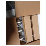 CML Hardware (3 Pack) Keyed Alike Entry Door Knob, Exterior Door Lock with Same Keys in Solid Stainless Steel for Entrance and Front Door, Round Ball Handle