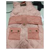 KYEESE Dog Coat Thick Pets Clothes with Pocket Windproof Dog Coats for Small Dogs Waterproof Dogs Jacket with Fleece Lined Soft Pet Sweater for Cold Weather Warm Pet Winter Puffer Coat with Leash Hole