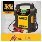 DEWALT DXAEJ14 Digital Portable Power Station Jump Starter - 1600 Peak Amps with 120 PSI Compressor, 15W USB-A and 25W USB-C Power for Electronic Devices
