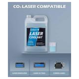 OMTech CO2 Laser Coolant Non Conductive Liquid Cooler Heat Transfer Fluid for Laser Engraver Water Chiller, Prediluted Antifreeze Coolant for Laser Tubes, 1 gal Blue Transparent Water Cooling Solution