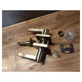 Modern Door Lever Handle Lock Set with Hardware (Stock Pic Differs)