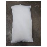 Amazon Basics Down Alternative Bed Pillow, Medium Density for Back and Side Sleepers, Queen - Pack of 2, White, 17" x 33"