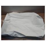 Household Essentials 148 Hanging Cotton Canvas Laundry Hamper Bag | White, 6" x 16" x 27" (Length x Width x Height)