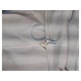 Household Essentials 148 Hanging Cotton Canvas Laundry Hamper Bag | White, 6" x 16" x 27" (Length x Width x Height)