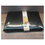 24" Collapsible Double Storage Ottoman Black - Room Essentials: