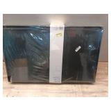 24" Collapsible Double Storage Ottoman Black - Room Essentials: