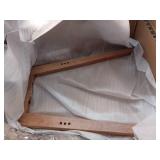 Ingleside Open Back Upholstered Wood Frame Dining Chair Cream/Natural Wood - Threshold Assembly Required - Retail: $150