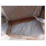 Ingleside Open Back Upholstered Wood Frame Dining Chair Cream/Natural Wood - Threshold Assembly Required - Retail: $150