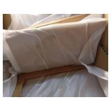 Ingleside Open Back Upholstered Wood Frame Dining Chair Cream/Natural Wood - Threshold Assembly Required - Retail: $150