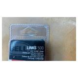 Bell Sports Links 500 multi-speed bike chain. It is designed for bicycles with 10 to 24 speeds. The dimensions are 1/2-inch x 3/32-inch