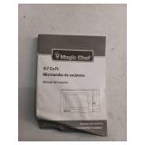 Magic Chef 17.3 in W, 0.7 cu. ft. Countertop Microwave, in White with 700-Watt Cooking Power - Retail: $50