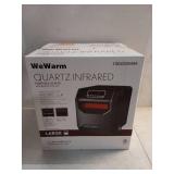 WeWarm Electric 6 Element Infrared Space Heater Black Plastic - Retail: $109