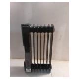 KONWIN 1500-Watt Black Indoor Electric Oil-Filled Radiator Convection Radiant Space Heater with Remote Control for Living Space (See Details) - Retail: $100