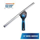 Unger Professional 985510 Swivel Squeegee 18 in. Blade  Poly Blade