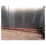 LIBMAN 826 Push Broom with Hard Polymer Support Brace, 18", Heavy-Duty Bristles, Recycled Steel Handle