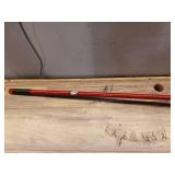 LIBMAN 826 Push Broom with Hard Polymer Support Brace, 18", Heavy-Duty Bristles, Recycled Steel Handle