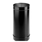 DuraVent DuraBlack 48-Inch 6DBK-48 Single Wall Black Stove Pipe  Black (Dented)