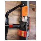 Libman High Power Push Broom with Squeegee and Steel Handle  Red and Black 24