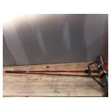 Libman High Power Push Broom with Squeegee and Steel Handle  Red and Black 24