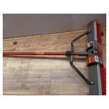 Libman High Power Push Broom with Squeegee and Steel Handle  Red and Black 24