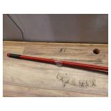 Libman High Power Push Broom with Squeegee and Steel Handle  Red and Black 24