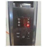 1500-Watt Black Indoor Electric Oil-Filled Radiator Convection Radiant Space Heater with Remote Control for Living Space  - Retail: $100