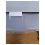 IRIS USA WeatherPro Underbed 47 Qt Storage Bins with Lids, 1 Pack, BPA-Free Plastic Gasket Box with Tight Latch and Seal, Stackable Nestable Underbed Tote Tub - Gray/Clear