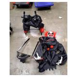 Haunted Hill Farm 5.08-ft Freestanding Talking Lighted Clown Animatronic (See Details) - Retail: $99