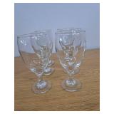 Libbey Carolina Entertaining Set with 6 Goblet Glasses and Pitcher - Retail: $51