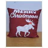 Merry Christmoose 13" x 13" Christmas Pillow