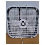 Lasko 20 Energy Efficient Box Fan with 3 Speeds  22  H  White  B20201 (Missing a Foot)