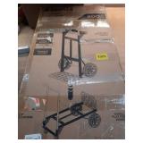 Gorilla 400 lbs. Convertible Steel Hand Truck, Simple Flatbed Conversion; Wide Grip Telescoping Handle, Flat-Free Tires - Retail: $144