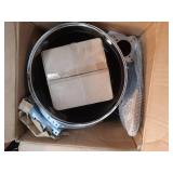 48000 BTU Stainless Steel Propane Standing Patio Heater with Wheels (See Details) - Retail: $159