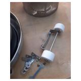 48000 BTU Stainless Steel Propane Standing Patio Heater with Wheels (See Details) - Retail: $159