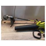 40V Cordless Attachment Capable 15\" String Trimmer & 550 CFM 120 MPH Blower Combo Kit with 4.0 Ah Battery & Charger - Retail: $249