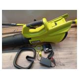 40V Cordless Attachment Capable 15\" String Trimmer & 550 CFM 120 MPH Blower Combo Kit with 4.0 Ah Battery & Charger - Retail: $249