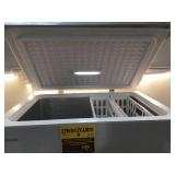7.0 cu. ft. Manual Defrost Chest Freezer with LED Light in White Garage Ready - Retail: $239