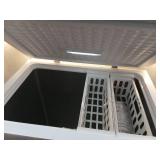 7.0 cu. ft. Manual Defrost Chest Freezer with LED Light in White Garage Ready - Retail: $239