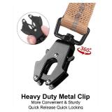 TINMARDA Dog Leashes for Medium Large Dogs Heavy Duty, 4-6FT Shock Absorbing No Pull Dog Leash with Advanced Easy Metal Clip, 2 Comfortable Padded Handles (Coyote Brown)